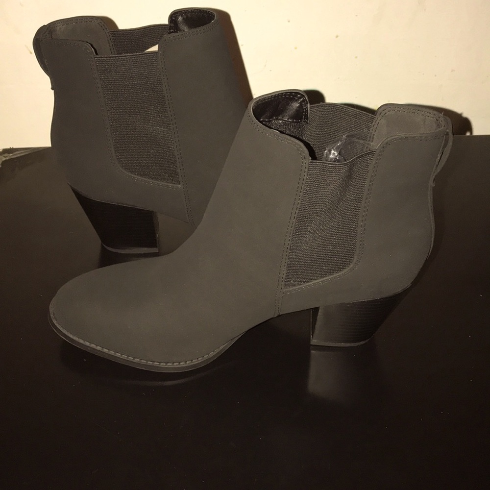 Boots with chunky heels